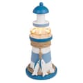 Lighthouse in wood - Lighthouse with LED lamp Blue