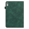 Miniatyrbillede 3 af 5: Til Lenovo Tab P11 Gen 2 prægning Dropsikkert tabletcover PU læder pungetui med stativ Green
