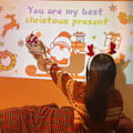 Miniatyrbillede 4 af 5: Juleprojektor Legetøj, mini Glædelig Jul Med Projektionskort, børnegaver