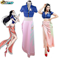 Miniatyrbild 2 av 3: One Piece Nico Robin Cosplay Kostym Klänning Outfits Halloween Karneval Dräkt För Flickor S Costume and wig
