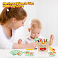 Miniatyrbillede 7 af 7: Træ Matchende Spil med Farvesortering Montessori Pommes Frites Legetøj med Flashkort til Småbørn Tidlig Læring til Fødselsdagsgave