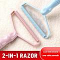 Miniatyrbilde 3 av 5: 1 stk. Lint Remover Pellet Scraper Dobbeltsidig Klær Hår Scraper Cleaner