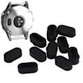 Miniatyrbilde 4 av 4: 2024, 10 stk/sett Silikon Anti-støvpropp Deksel Beskytter Passer for Garmin Fenix5 5S 5X S60 Smart Watch (Svart)