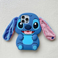 Miniatyrbillede 1 af 4: 3D Tredimensionelt Syet Silikon Telefon Cover Til iPhone 15 14 13 12 11 Pro Max 15Pro Anti-fald Blødt Bagcover Funda a1 For iphone 11