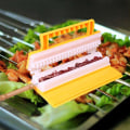 Miniatyrbillede 2 af 5: Enkelt dobbelt række grillspydmaskine til grillspyd kebabværktøj Yellow single