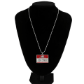 Pikkukuva 2 / 5: Neliönmuotoinen riipus kaulakoru Choker Chain Metal Slim-varjostava Charm Clavicle ketju