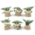 Pikkukuva 1 / 5: Yoda Baby Mini Figuurit Modle Lelu Kakkupäällinen Set Lasten Syntymäpäiväjuhla Sisustustarvikkeet Mini Lahjat