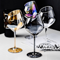 Pikkukuva 1 / 5: Creative Red Wine Champagne Cups Lyijytön lasi läpinäkyvä savunharmaa meripihka värikkäät lasit 185ml 440ml 570ml Amber 185ml