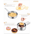Miniatyrbild 3 av 4: 2-pack Donut-utskärare Set 3 tum kakform Rund för bakning Donutform Plast Dopp Pli