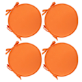 Miniatyrbilde 5 av 5: Puter Uteplass Hjem Innendørs/utendørs Stolputer Ro Sete Fortykket Spisestue Stol Pute Ro krakk 220V Orange EU 2pcs
