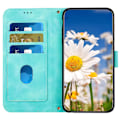Pikkukuva 2 / 5: Samsung Galaxy A55 5g -puhelimen nahkakotelon case , jossa on kukkakuvio Green