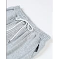 Miniatyrbild 3 av 4: Herr sport casual fyra säsonger långa utsvängda byxor slim fit dragsko elastisk midja enfärgade byxor Light Gray XXL