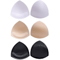 Miniatyrbillede 1 af 5: BH-puder Bikinipuds BH-indlæg Push-up-pude, 3 farver, trekantet form, sort