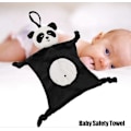 Miniatyrbild 4 av 5: Mjuk Plysch Baby Snuttefilt Djur Docka Leksak Säkerhet Filt för Barn (Panda) SIZE 1