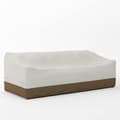 Beige+Ljusbrun 420D Skyddande Överdrag för 3-Sits Soffa