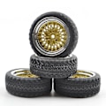 Miniatyrbilde 5 av 5: 4 stk felger hjul for Tamiya Hsp Hpi 94123/122 Rc bilnav deler svart