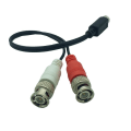 Miniatyrbillede 5 af 5: S-video 4-polet han-stik til to BNC han-stik Y-splitter konnektor adapterkabel ledning 25cm/1.5m 0.25M