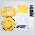 Miniatyrbilde 3 av 5: The Mask Jim Carrey Gul Dress Cosplay Kostyme Menn Uniform Antrekk Sett 3XL