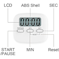 Miniatyrbillede 3 af 5: Digital Køkken Timer Nedtælling Swatch Timer Store tal