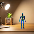Miniatyrbild 4 av 5: T13 Action Figure, Titan 13 Action Figure 3D Titans Figure, 3D Printed Action Figure Nova 13 Action Figure, Multi-Articular Action Figures Blue green