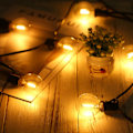 Miniatyrbild 5 av 5: AC220-230V 1W G40 Ersättningslampor 3Pack E12 Skruvbas Glasklotlampor för String Light Inomhus Utomhus Uteplats Inredning Varm Vit AC220-230V 1W