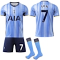 Miniatyrbillede 1 af 2: 24-25 Tottenham Hotspur Ny Sæson Udebane Børnefodboldtrøje Nr. 7 SON XL