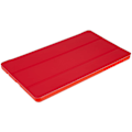 Miniatyrbild 3 av 3: För Samsung Galaxy Tab A7 Lite 8,7-tums inre bikakedesign Anti-fall anti-scratch läder case Auto Wake/Sleep Cover med Tri-fold Stand Red