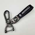 Pikkukuva 1 / 5: Autonahkainen pyöräavaimenperä metallipinnalla | Kestävä avaimenperä | Avaimenperä- ja koukkukiinnikkeet Silver Hardware Renault