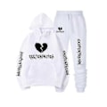 Miniatyrbild 2 av 5: Höst/vinter Xxxtentacion Revenge Kill Hip Hop Hoodies Tröjor och Byxor Män Tvådelad Set Huvad Dräkt Sammet Shry whitewhiteAIxinHH M