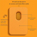 Miniatyrbilde 4 av 5: For Magsafe Magnetisk Lær Kort Holder Lommebok Etui For iPhone 14 Pro Max 13 12 11 XS XR X 7 8 Plus Mini Deksel Tilbehør Yellow