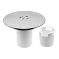Duschhålsskydd för 90 mm/115 mm avlopp, förkromad vattenlåsbyte