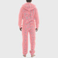 Miniatyrbillede 3 af 4: Mænds En-delt Flanel Pyjamas Fuzzy Fleece Flanel Onesies Nattøj Letvægts Plus Størrelse Varmt Vinter Jumpsuit Pjs11 Grey M