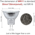 Miniatyrbillede 3 af 5: -mr11 Halogenlampe 12v 20w, Gu4 Pærer Varm hvid 2800k Bi-pin Reflector Base Lamper, Spotlight 2 Pin Gu4 Forsænket Sporbelysning Med Front G