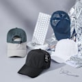 Miniatyrbillede 2 af 3: Mænd Hurtigtørrende Baseball Cap Laser Cut Mesh Bold Cap Buet Skygge Snapback Hat