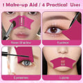 Miniatyrbild 2 av 5: 3 st Silikon Eyeliner schabloner, Nose Shadow Stencil, Eye Makeup Tool, Eyeliner Guide Mall, Quick Makeup Tool för nybörjare 3Pcs Orange