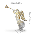 Miniatyrbillede 2 af 3: Lysende Engel Havedekoration 2d Belysning Akryl Ornament Hjem Natlys Til