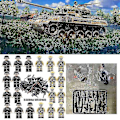 Pikkukuva 2 / 5: 20 kpl sotilaita + aseita minifiguurit Ww2 set, armeijan aseita