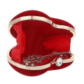 Pikkukuva 4 / 5: Sydämenmuotoinen käsilaukku Lady Fashion Meikkilaukku Iltalaukku Clutch-laukku Käsilaukku Elegantti Rose Red