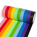 Pikkukuva 4 / 5: 10 kpl 10 väriä 20 m värillinen peittoteippi Rainbow Color Easy Tear kodinsisustustoimistotarvikkeet