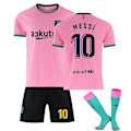 Pikkukuva 1 / 2: 20-21 Barcelonan koti- ja vieraspaidat nro 10 Messi, sopii aikuisille ja lasten jalkapallopaidoiksi XL