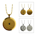 Pikkukuva 2 / 5: Energy Pendant kaulakoru Quantum Science Pattern kaulakoru syntymäpäivälahja miehille Yellow Gold