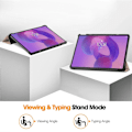 Pikkukuva 5 / 5: Lenovo Idea Tab Pro -kotelo, pudotussuojattu nahkainen jalustallinen tablettisuojus - Harmaa Multicolor Rose Gold