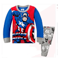 Miniatyrbild 1 av 2: Fashionabla Iron Man Pyjamas Set för Pojkar Barn Tecknade Pyjamas Tvådelat Set 2 100cm