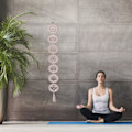 Pikkukuva 3 / 5: Boheemi Meditaatio Energiasymbolit Käsityöt Riipus Puinen 7 Chakra Puulevyt Riippuvat Ornamentti Chakra Parantava Seinä Taide Sovitus