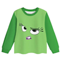 Miniatyrbillede 2 af 5: Børns Piger Inside Out 2 Pyjamas Sæt Disgust Cosplay Kostume Langærmet T-Shirt Top Bukser Nattøj Nattøj Pyjamas Pjs Outfits 5-6 Years