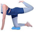 Miniatyrbild 4 av 5: Yogaknäskydd Tryckbeständigt Tjockare Armbågar Händer Handledsstöd Balansstöd Tw Dark Gray