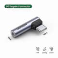 Miniatyrbillede 2 af 5: UGREEN Til Xiaomi Mi 11 Oneplus 8 Pro Huawei P30 Type C til 3,5 mm Jack USB C Albue Han til Hun 25-26s