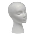 Miniatyrbilde 1 av 2: Hvit Styrofoam Foam Mannequin Parykk Hode Display Hat Cap Parykkholder