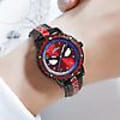 Pikkukuva 2 / 4: Lasten Spiderman Watch Rannekello Analogiset Kellot Lahjat Black Red