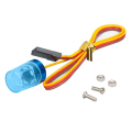 Miniatyrbillede 5 af 5: Led-lampe Strobing-sprængende Blinkende roterende lys til 1/10 Rc bil 1:14 Tamiya Tractor Engineering Truck Orange
